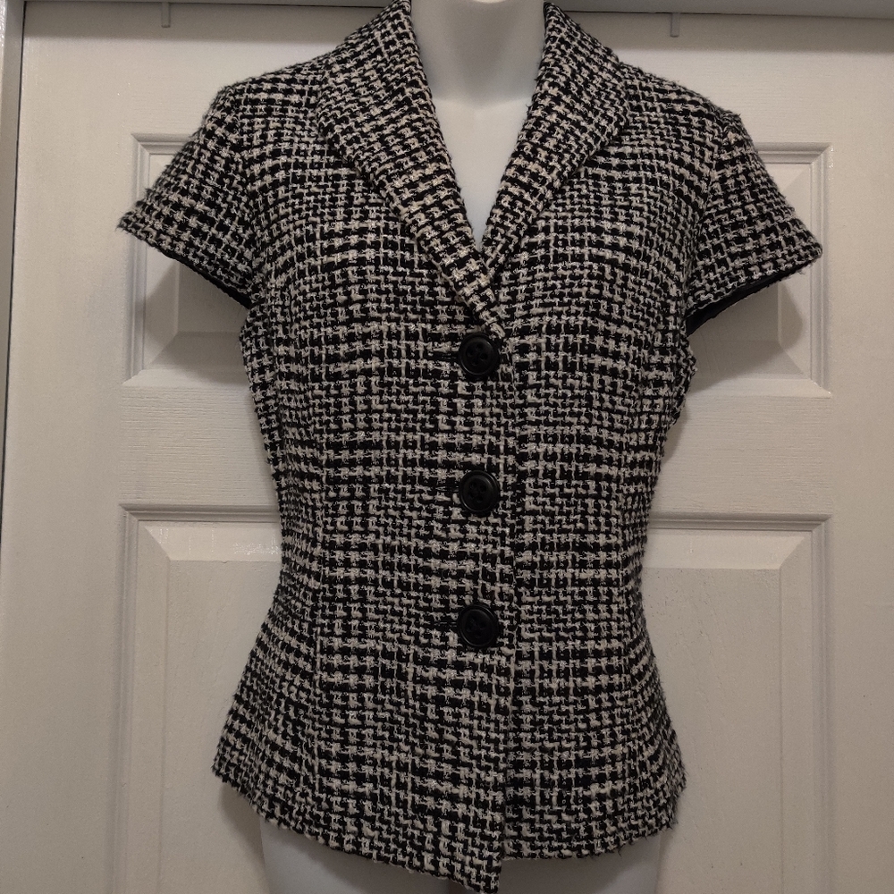 Black and White Blazer Cold Water Creek